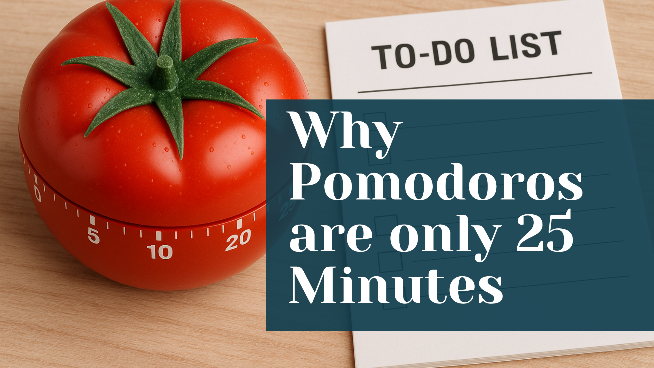 Why is a Pomodoro Only 25 Minutes?